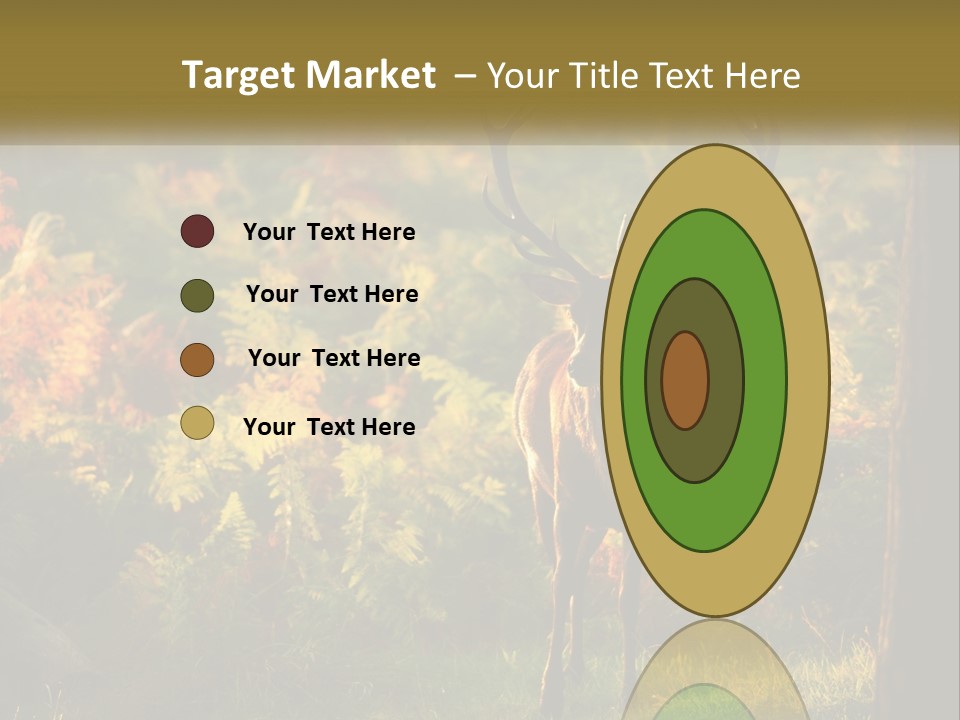 A Deer Standing In The Middle Of A Forest PowerPoint Template