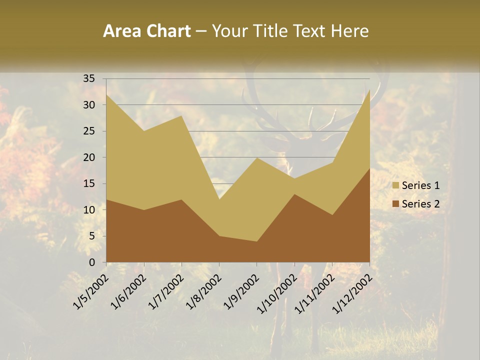 A Deer Standing In The Middle Of A Forest PowerPoint Template