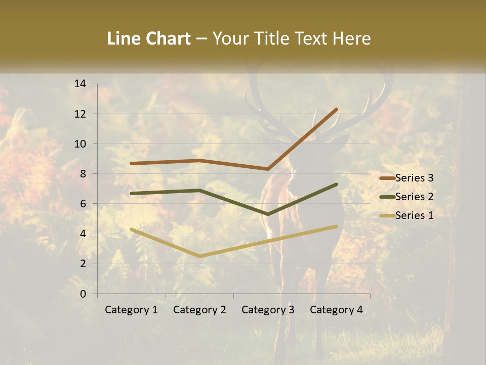 A Deer Standing In The Middle Of A Forest PowerPoint Template