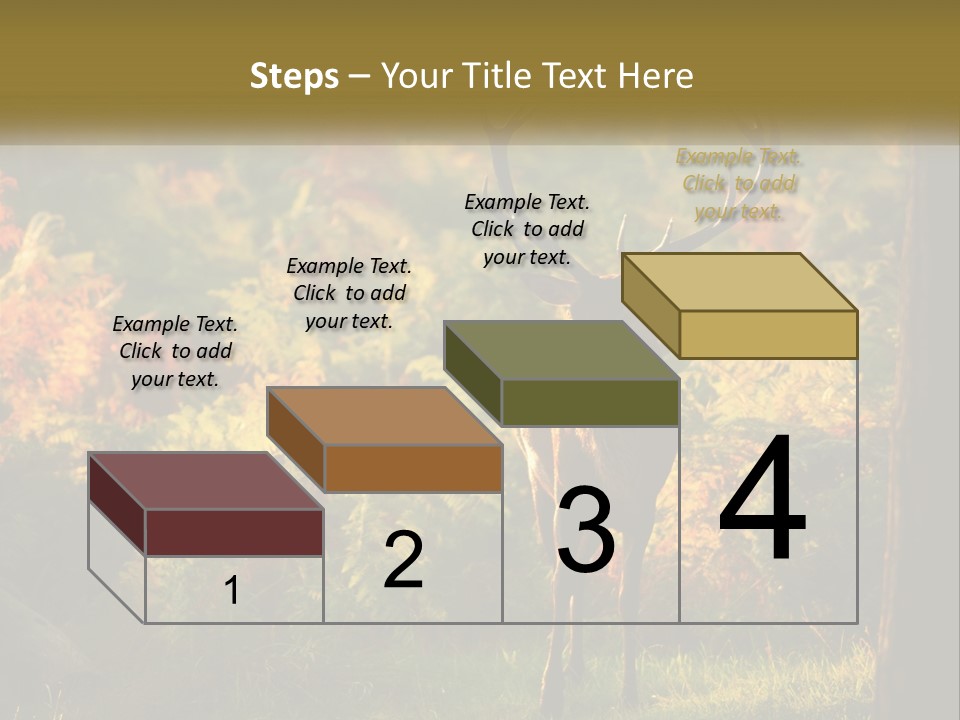 A Deer Standing In The Middle Of A Forest PowerPoint Template