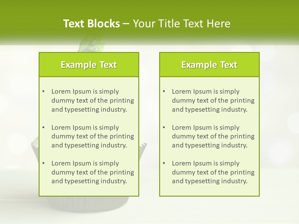 A Cupcake With A Christmas Tree On Top Of It PowerPoint Template