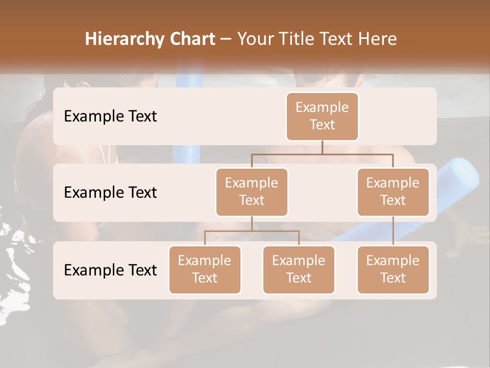 A Man And A Woman In A Swimming Pool PowerPoint Template