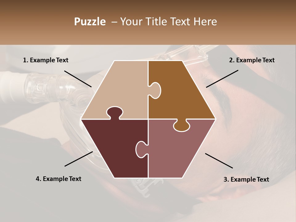 A Man Laying Down With A Breathing Mask On PowerPoint Template