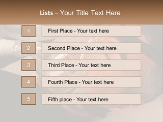 A Man Laying Down With A Breathing Mask On PowerPoint Template