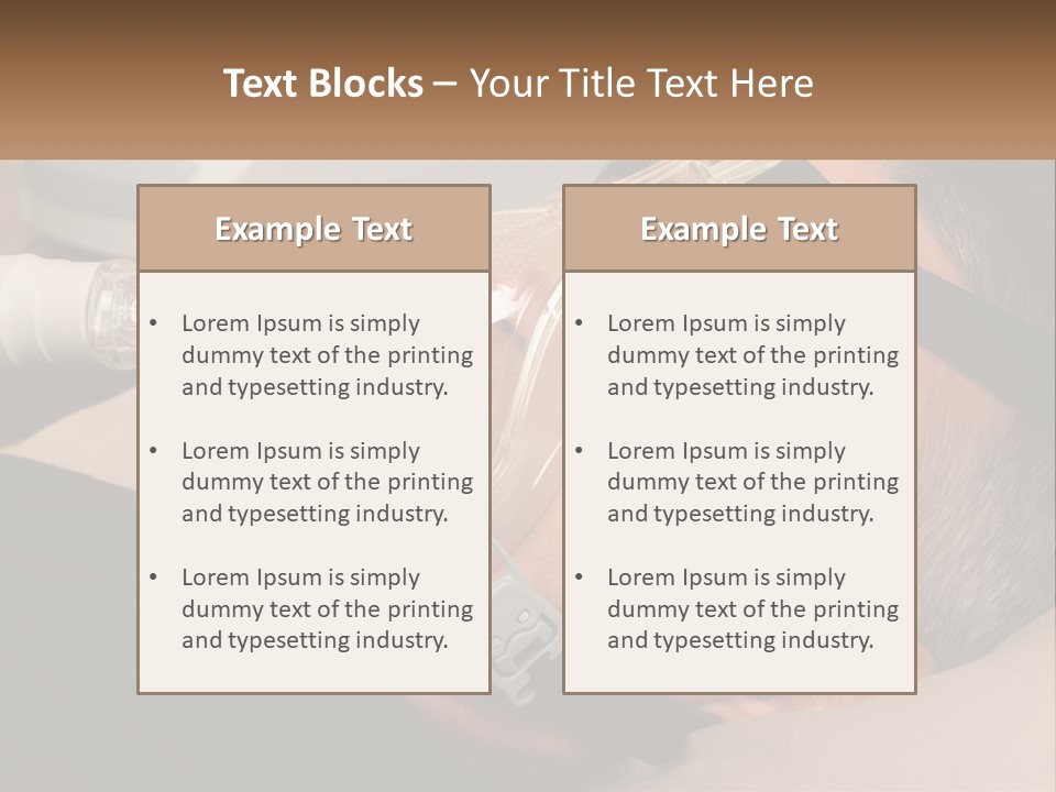 A Man Laying Down With A Breathing Mask On PowerPoint Template