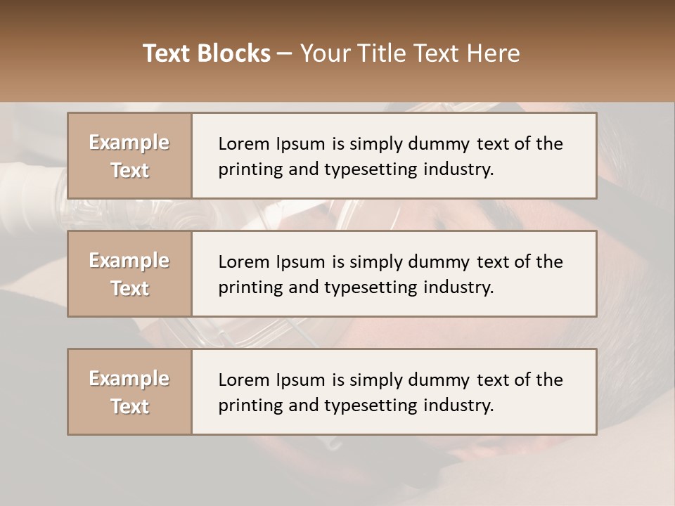 A Man Laying Down With A Breathing Mask On PowerPoint Template