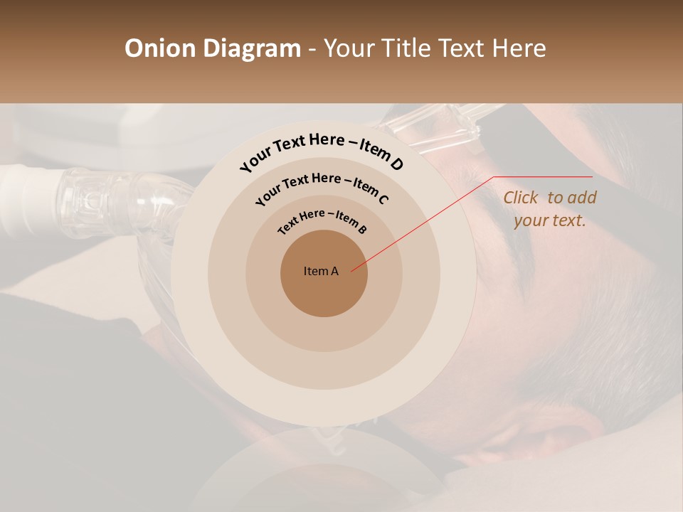 A Man Laying Down With A Breathing Mask On PowerPoint Template