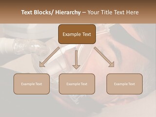 A Man Laying Down With A Breathing Mask On PowerPoint Template