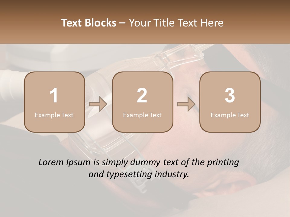 A Man Laying Down With A Breathing Mask On PowerPoint Template