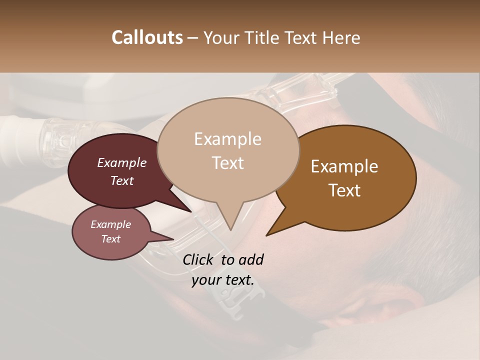 A Man Laying Down With A Breathing Mask On PowerPoint Template