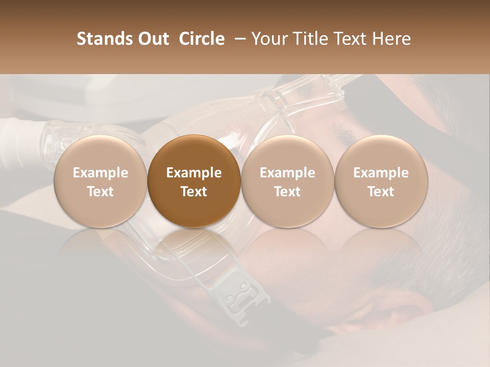 A Man Laying Down With A Breathing Mask On PowerPoint Template