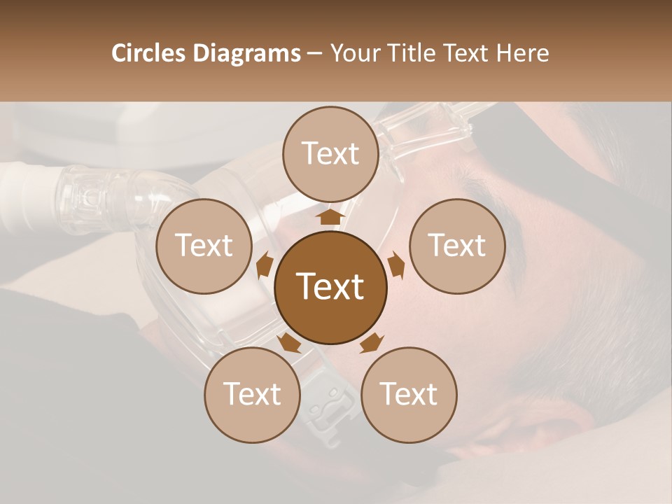 A Man Laying Down With A Breathing Mask On PowerPoint Template