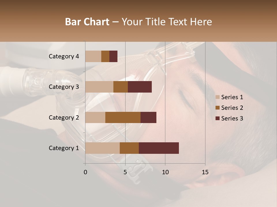 A Man Laying Down With A Breathing Mask On PowerPoint Template