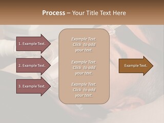 A Man Laying Down With A Breathing Mask On PowerPoint Template