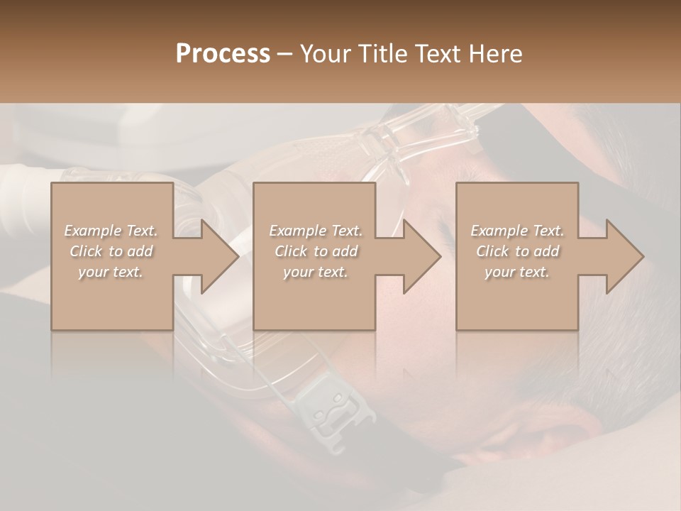 A Man Laying Down With A Breathing Mask On PowerPoint Template
