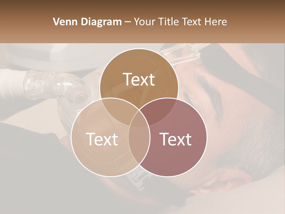 A Man Laying Down With A Breathing Mask On PowerPoint Template