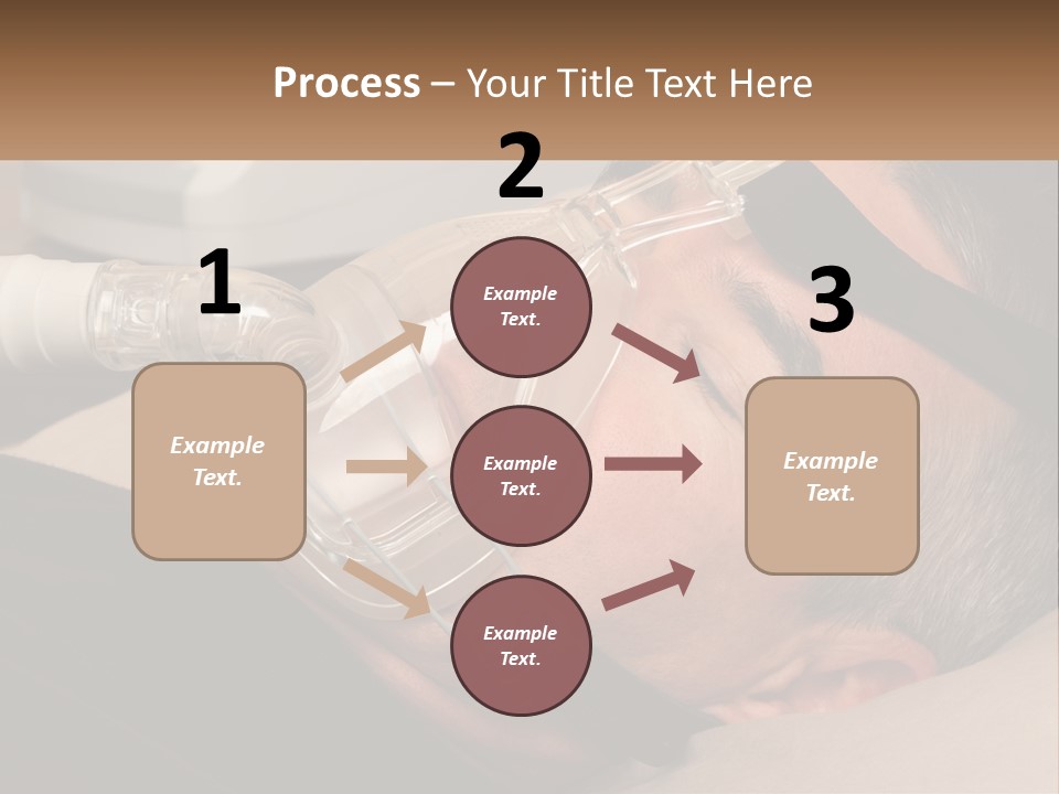A Man Laying Down With A Breathing Mask On PowerPoint Template