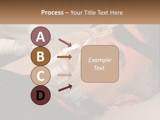 A Man Laying Down With A Breathing Mask On PowerPoint Template