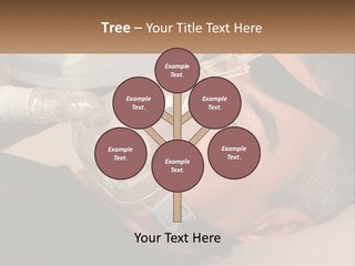 A Man Laying Down With A Breathing Mask On PowerPoint Template