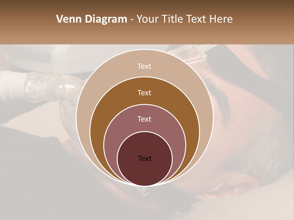 A Man Laying Down With A Breathing Mask On PowerPoint Template