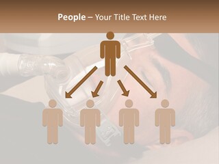 A Man Laying Down With A Breathing Mask On PowerPoint Template