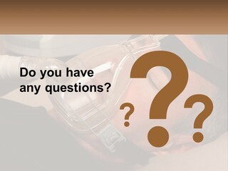 A Man Laying Down With A Breathing Mask On PowerPoint Template