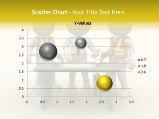 A Group Of People Standing Around A Table PowerPoint Template