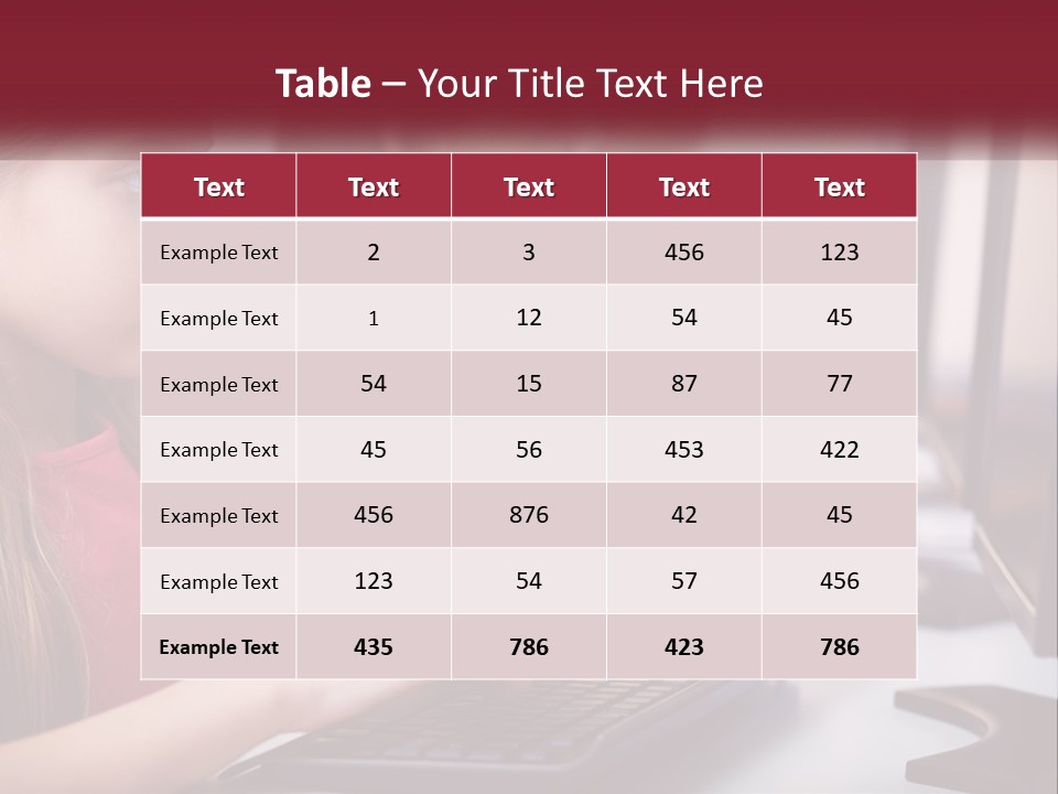 A Group Of Children Sitting At A Computer PowerPoint Template