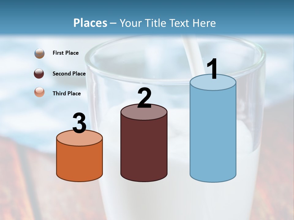 A Glass Of Milk Being Poured Into It PowerPoint Template