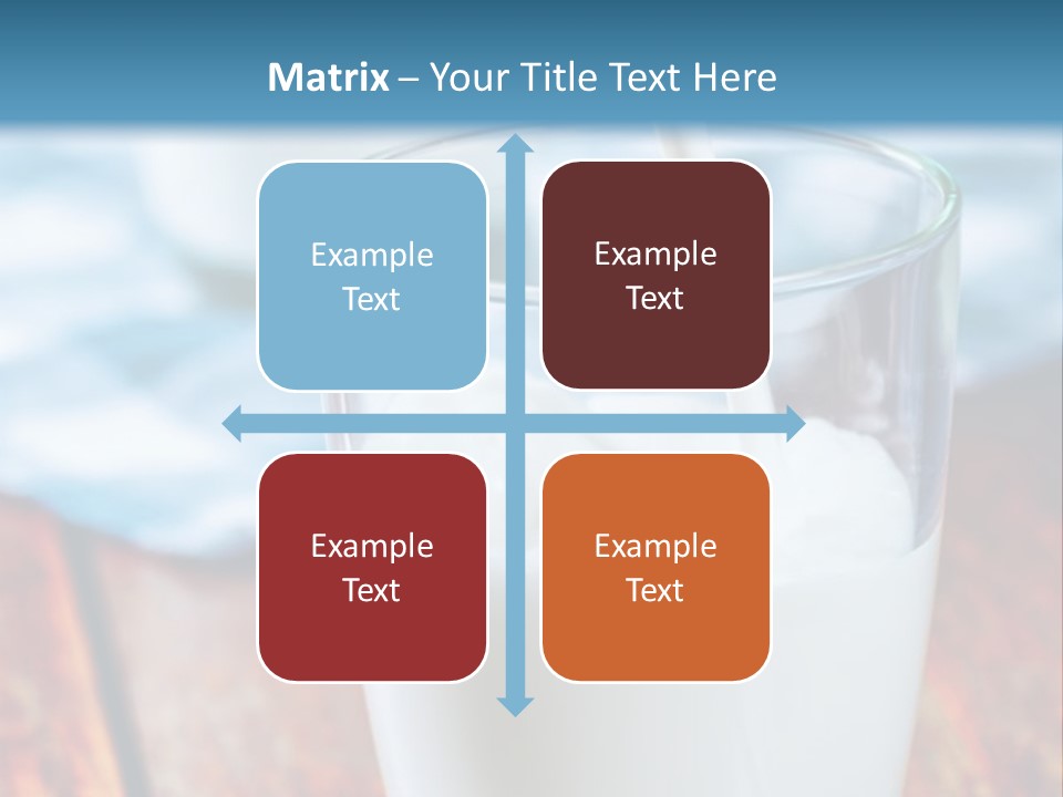 A Glass Of Milk Being Poured Into It PowerPoint Template