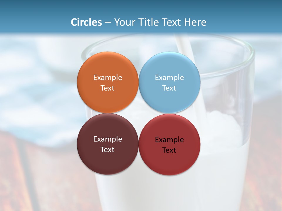 A Glass Of Milk Being Poured Into It PowerPoint Template