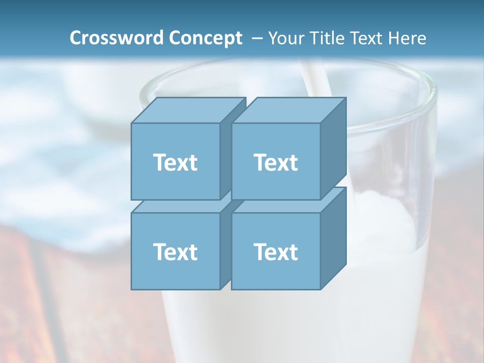 A Glass Of Milk Being Poured Into It PowerPoint Template