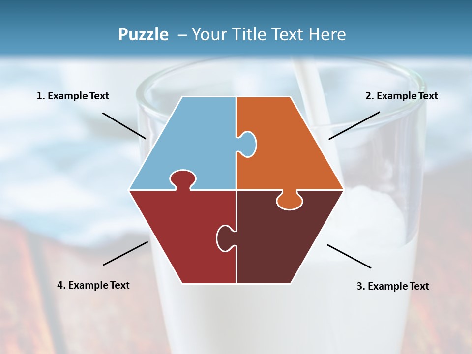 A Glass Of Milk Being Poured Into It PowerPoint Template