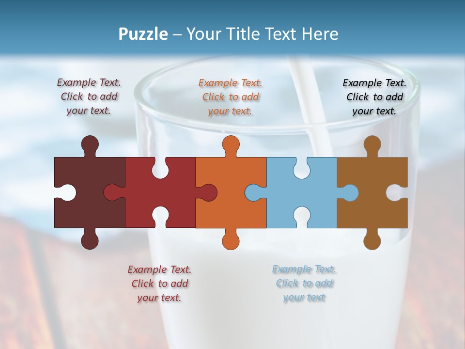 A Glass Of Milk Being Poured Into It PowerPoint Template