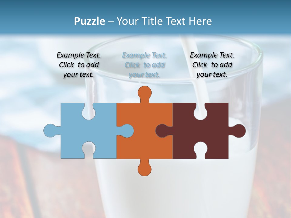 A Glass Of Milk Being Poured Into It PowerPoint Template