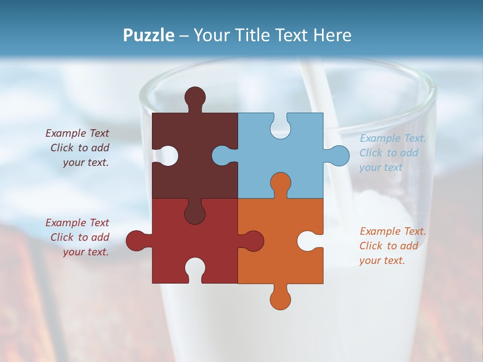 A Glass Of Milk Being Poured Into It PowerPoint Template