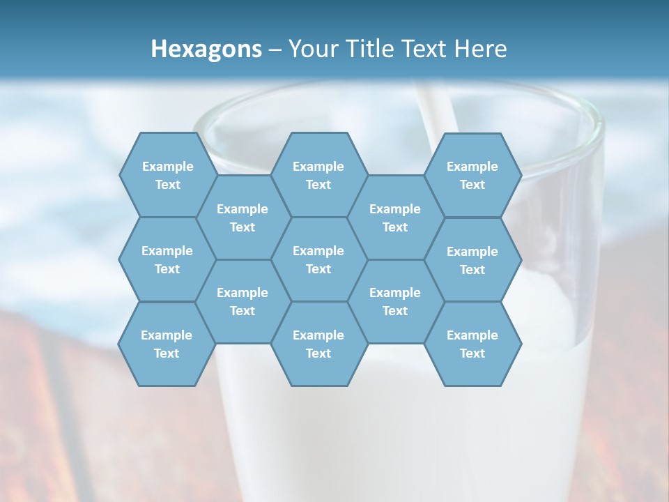 A Glass Of Milk Being Poured Into It PowerPoint Template