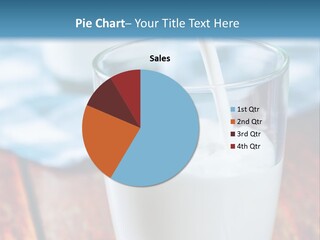 A Glass Of Milk Being Poured Into It PowerPoint Template