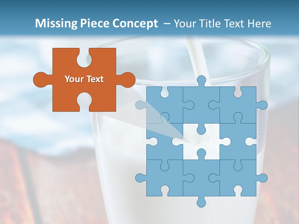 A Glass Of Milk Being Poured Into It PowerPoint Template