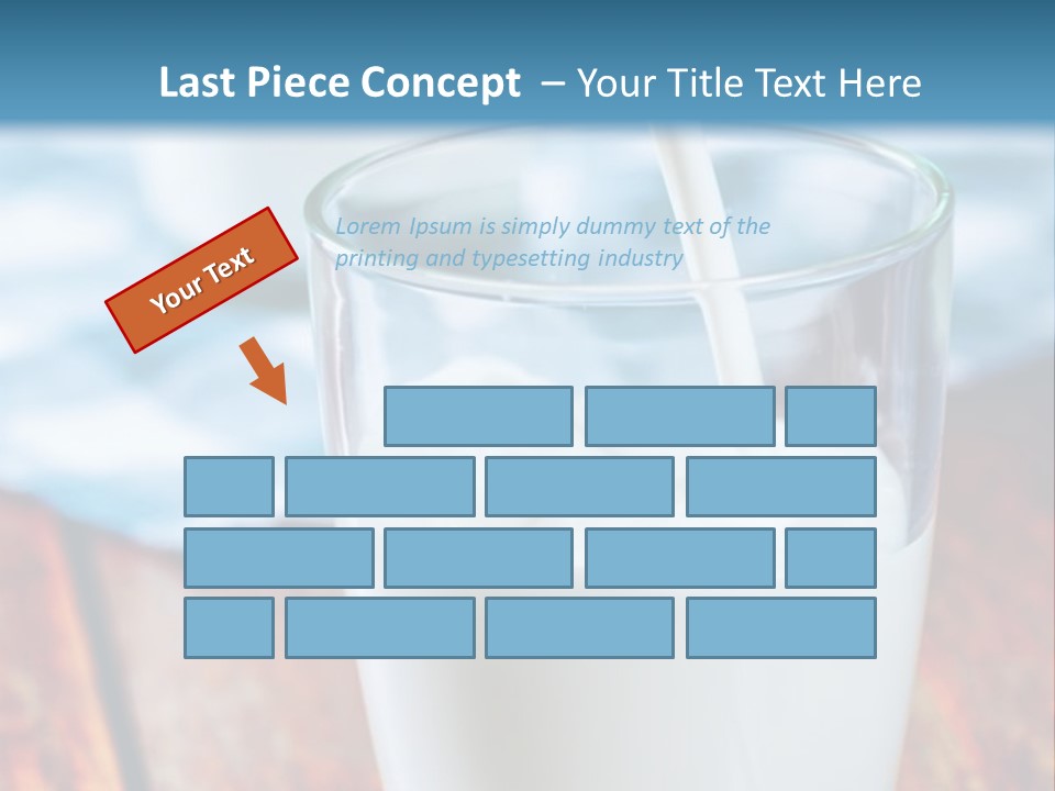 A Glass Of Milk Being Poured Into It PowerPoint Template