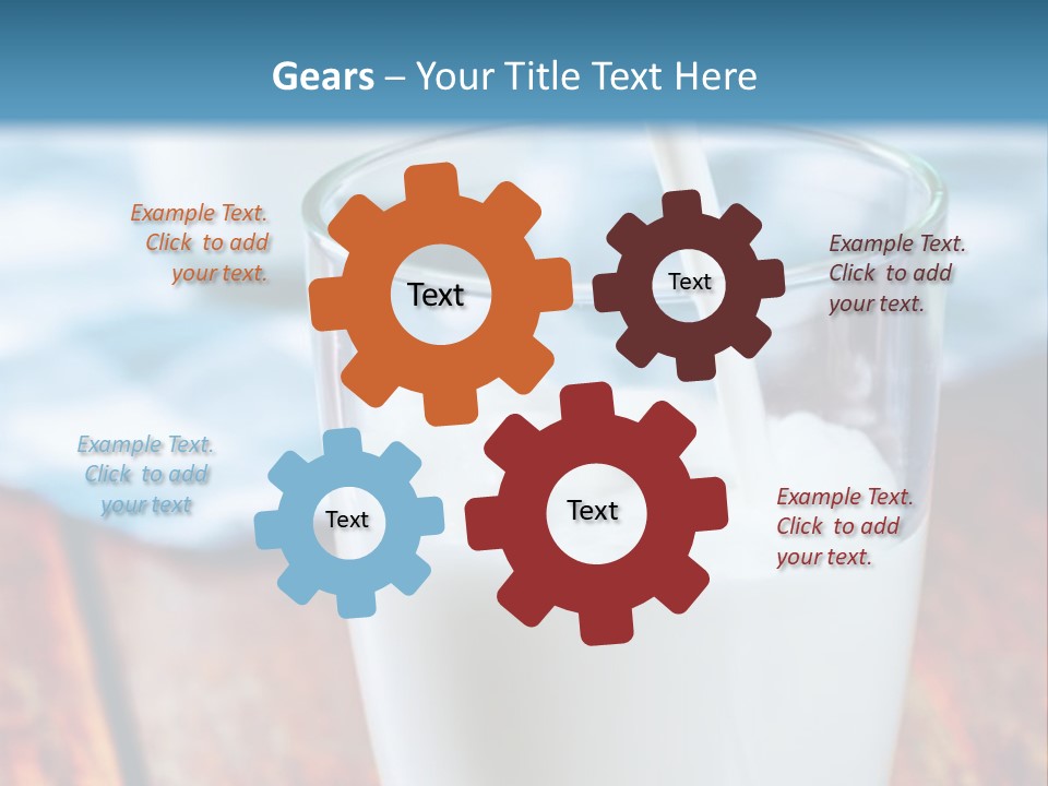 A Glass Of Milk Being Poured Into It PowerPoint Template