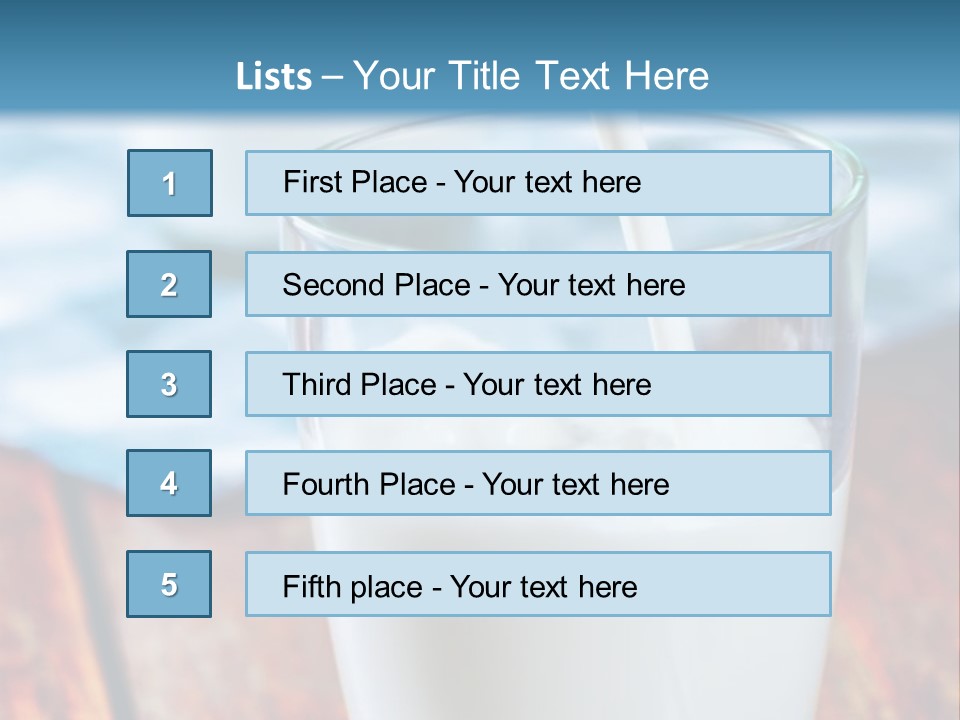 A Glass Of Milk Being Poured Into It PowerPoint Template