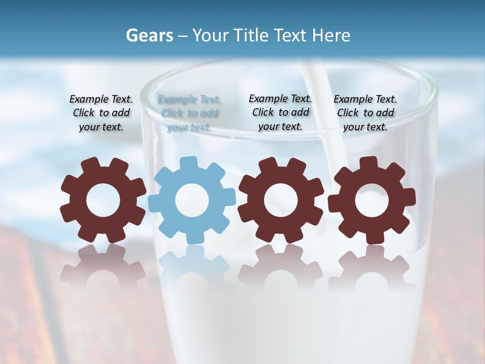 A Glass Of Milk Being Poured Into It PowerPoint Template