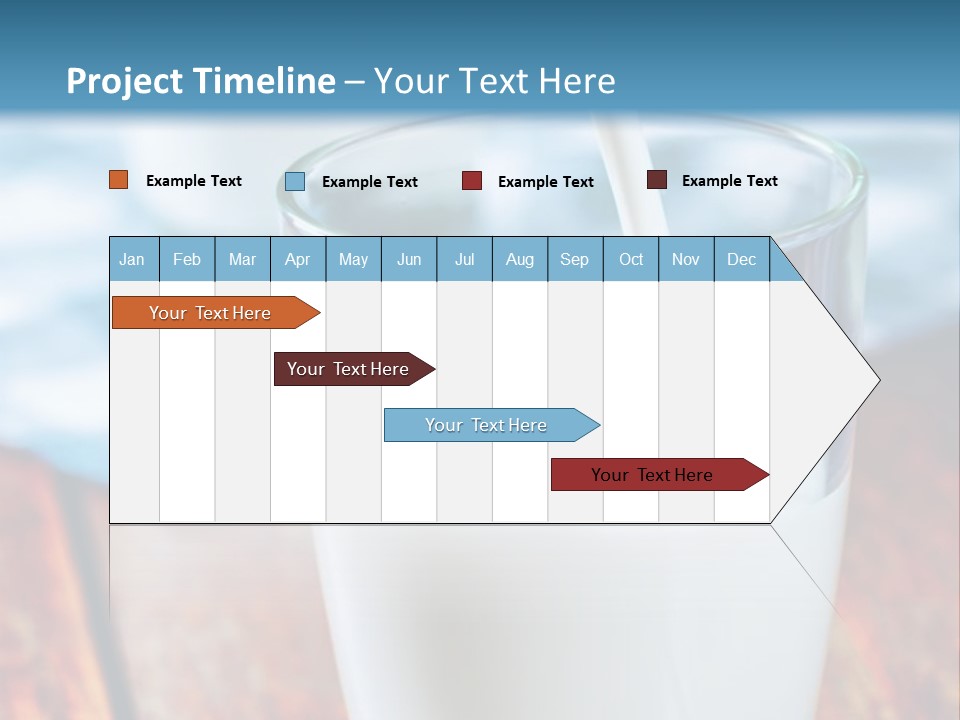 A Glass Of Milk Being Poured Into It PowerPoint Template