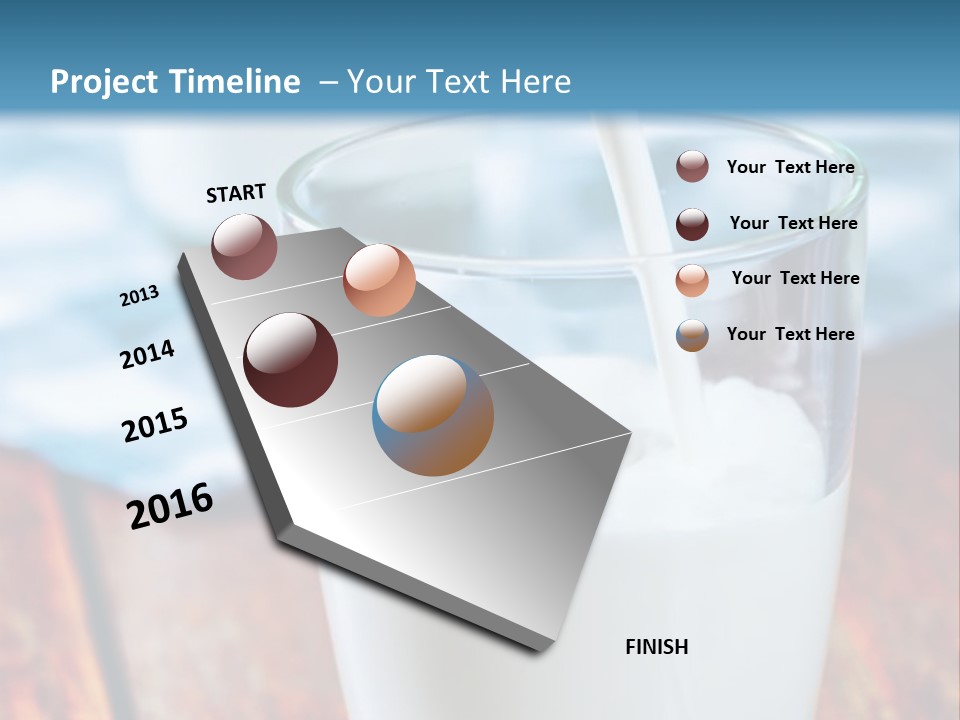 A Glass Of Milk Being Poured Into It PowerPoint Template