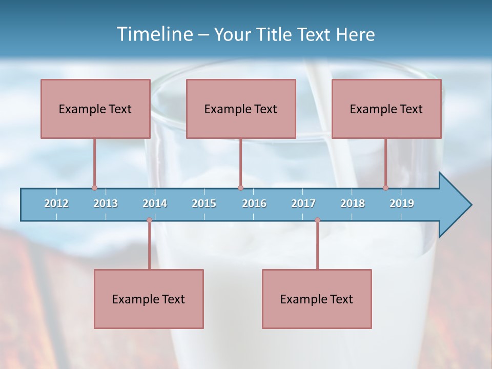A Glass Of Milk Being Poured Into It PowerPoint Template