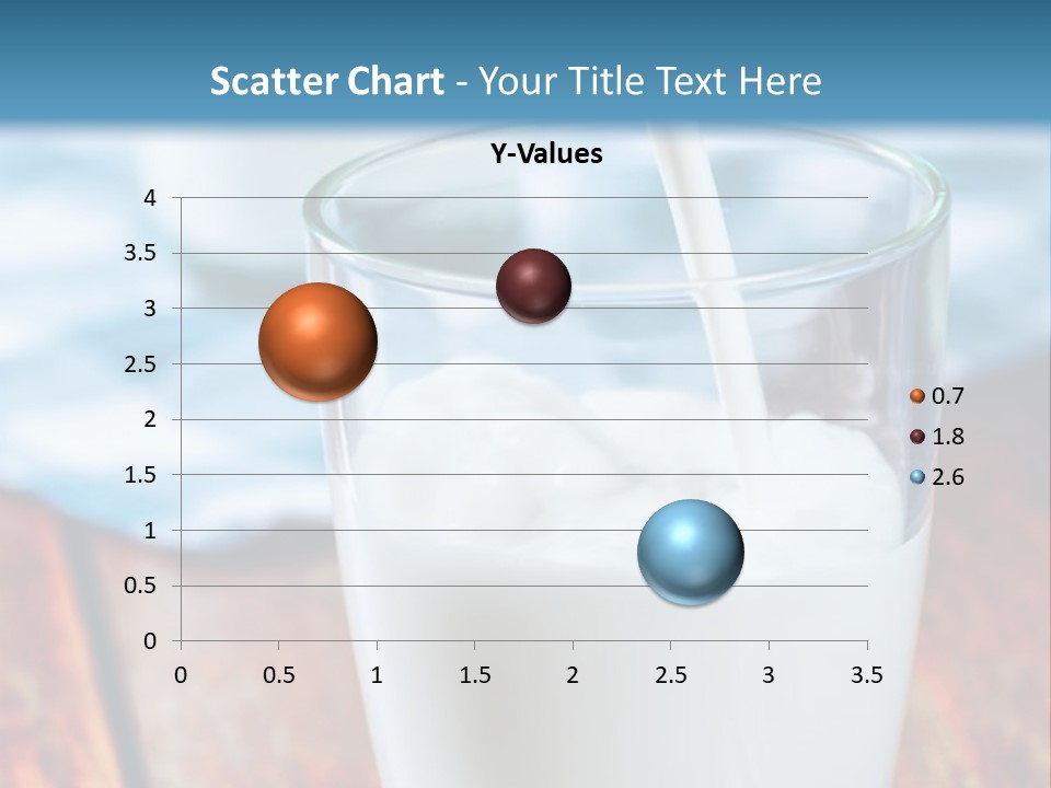 A Glass Of Milk Being Poured Into It PowerPoint Template