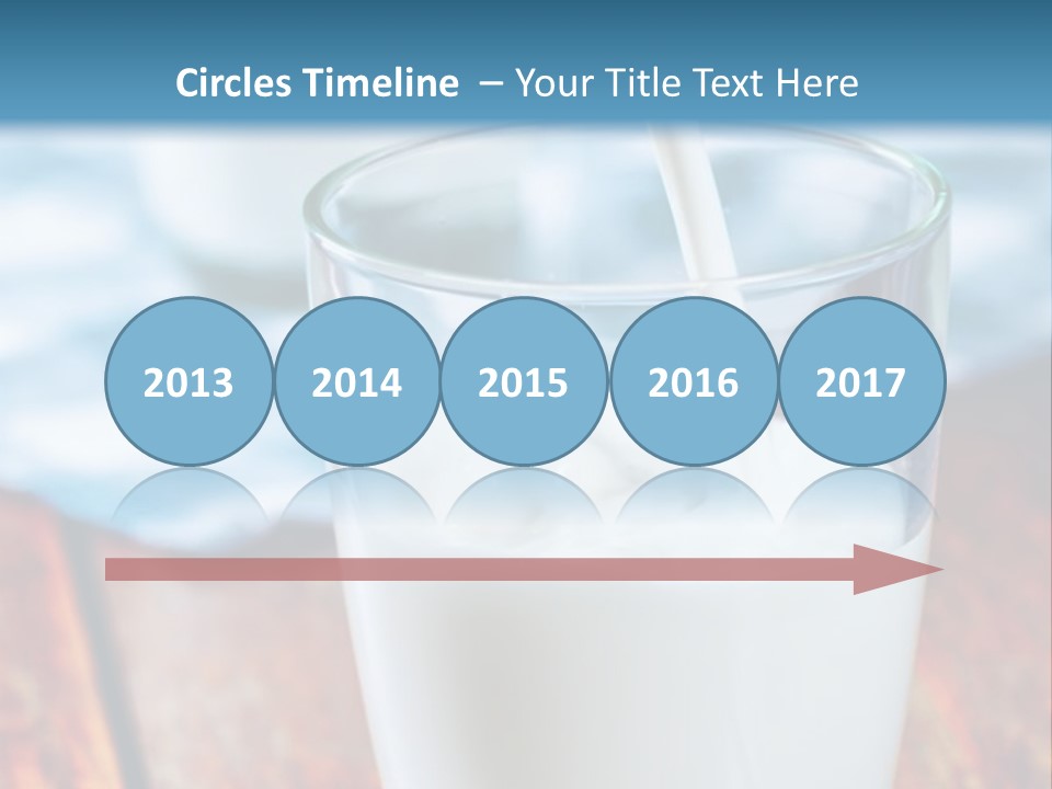 A Glass Of Milk Being Poured Into It PowerPoint Template