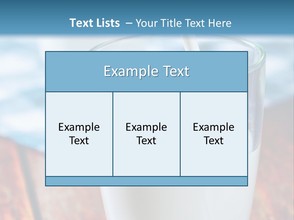 A Glass Of Milk Being Poured Into It PowerPoint Template