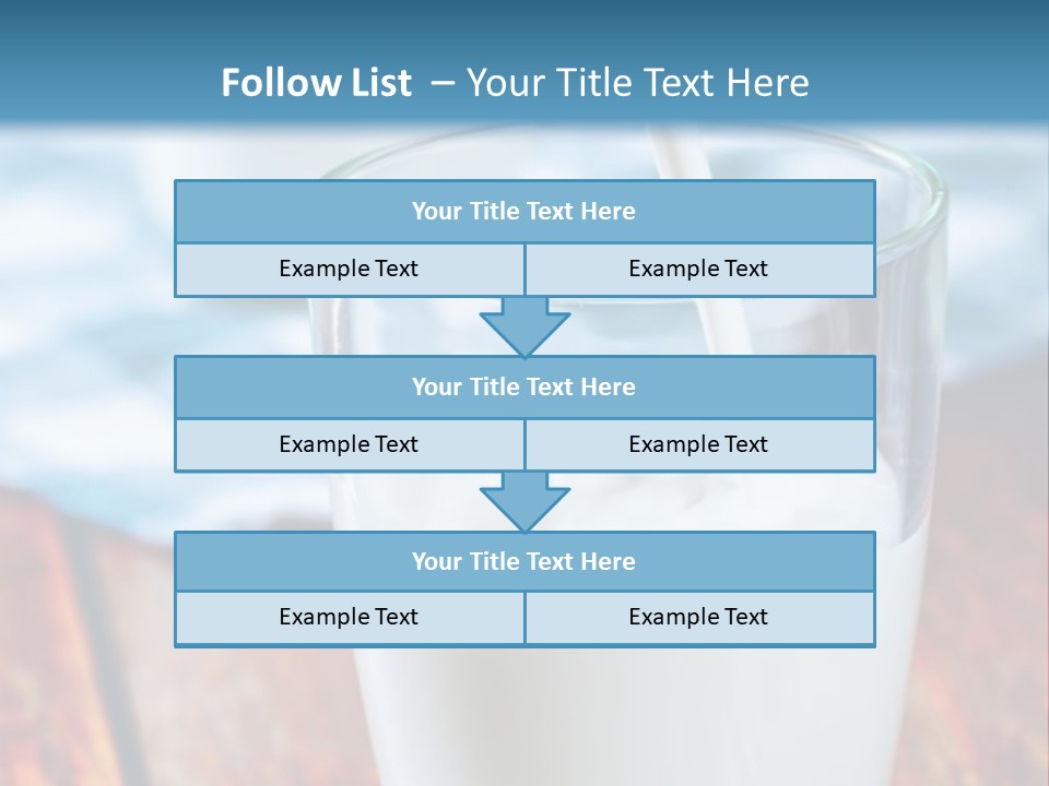 A Glass Of Milk Being Poured Into It PowerPoint Template